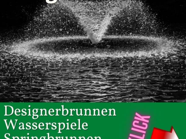 Design Gartenbrunnen und Wasserspiele