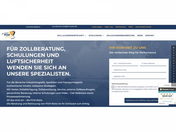 FCM Ratio - Zollberatung & Zolldienstleister