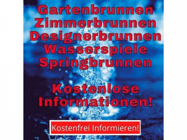 Designer Gartenbrunnen Online Planen